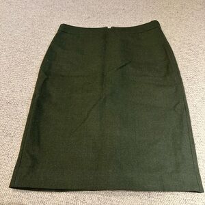 J. Crew Green Pencil Skirt
